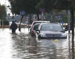 Disagi provocati dall'esondazione del fiume Bacchiglione